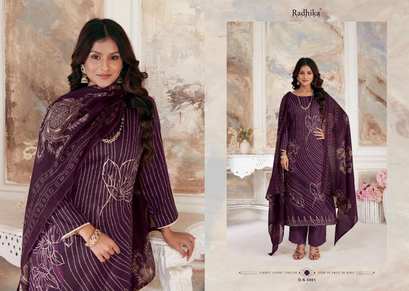 Night Queen By Radhika Azara Designer jam Cotton Dress Material Wholesale Shop In Surat
